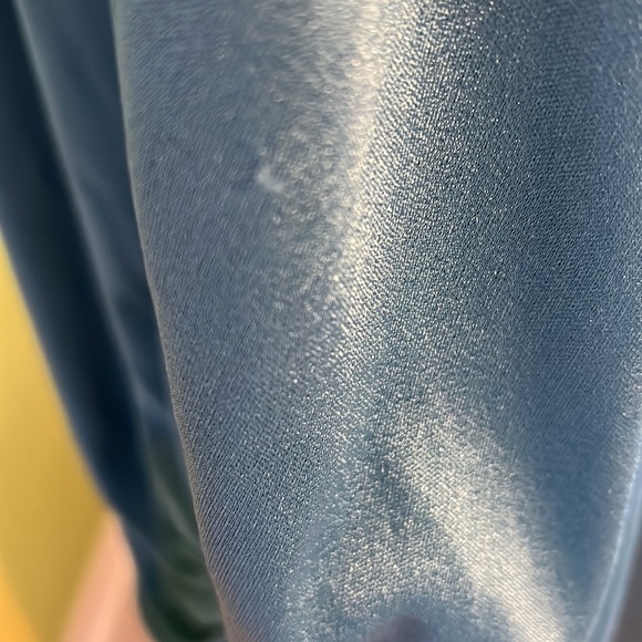 vintage 70s Joy Stevens teal disco balloon sleeve maxi - Picture 4 of 6